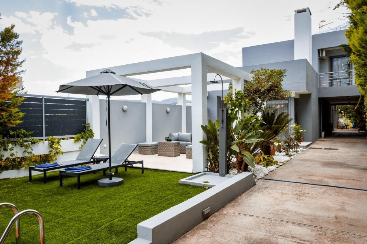 Luxury Villa Hestia Grey With Private Pool Rethimnon Buitenkant foto