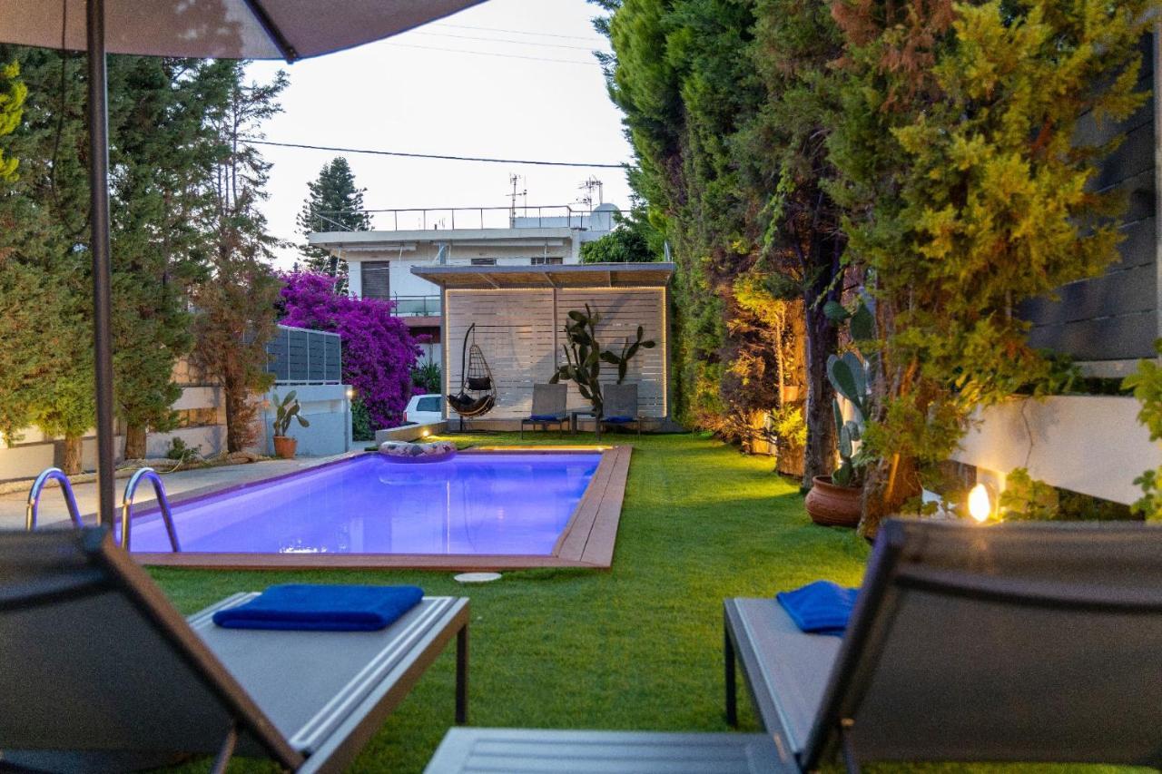 Luxury Villa Hestia Grey With Private Pool Rethimnon Buitenkant foto